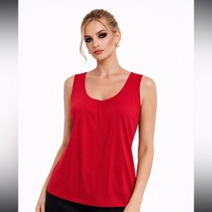 🖤5/$25 Elie Tahari Vibrant pink/Red Tank Top